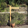 Ground Sign Post With Personalsied House Name, thumbnail 3 of 7