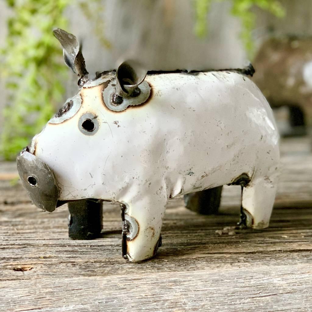 recycled-metal-pig-ornament-by-london-garden-trading