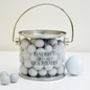 Personalised Gift Bucket Of Chocolate Golf Balls, thumbnail 4 of 5