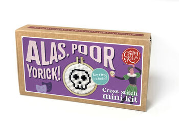 Alas, Poor Yorick! Mini Matchbox Cross Stitch Kit, 3 of 4
