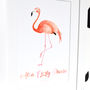 Personalised Flamingo Watercolour Print, thumbnail 2 of 4