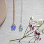 Forget Me Not Sterling Silver Or Gold Necklace, thumbnail 2 of 12