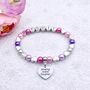 Personalised Granddaughter Charm Bracelet, Great Granddaughter Gift, thumbnail 1 of 12