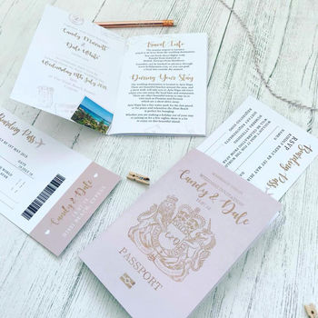 Wedding Passports And Boarding Passes, 2 of 3