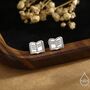 Sterling Silver Book Earrings, thumbnail 1 of 12