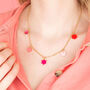 Charm Necklace In Pink, thumbnail 1 of 2