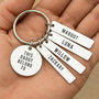 Personalised Daddy Engraved Steel Keyring Gift For New Dad, thumbnail 1 of 2