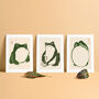 Japanese Woodcut Grumpy Frog Prints, thumbnail 1 of 5