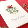 Personalised Happy Christmas 3D Mistletoe Card, thumbnail 2 of 7