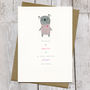 Personalised First Birthday Or Pick Your Age Koala Card, thumbnail 7 of 12