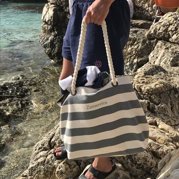 Personalised Nautical Beach Bag, 8 of 8