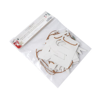 Winter Robin 'Merry And Bright' Paper Banner Decoration, 2 of 2