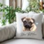 Personalised Pug Hearts Cushion Cover Gift, thumbnail 2 of 2