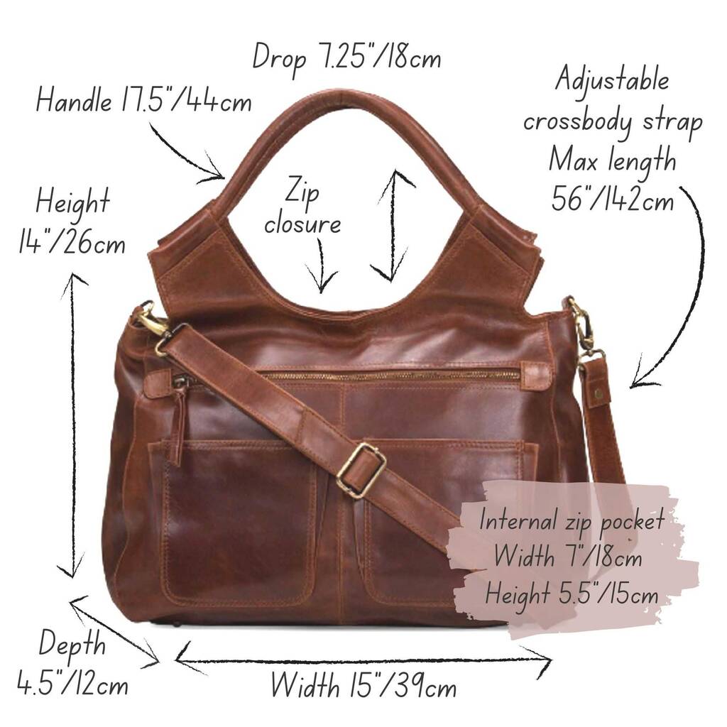 Leather Weekend Holdall Bag, Brown By The Leather Store