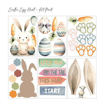 Easter Hunt Pathway Wall Sticker Set, 4 of 6