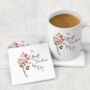 Personalised Minimalistic Best Teacher Friend Floral Mug Gift, thumbnail 1 of 9