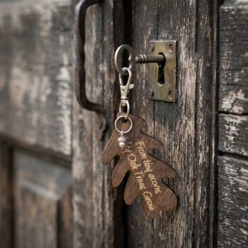 From Tiny Acorns Mighty Oak Trees Grow Keyring, 3 of 5