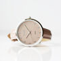 Handwriting Engraved Anaii Watch In Sandstone, thumbnail 1 of 8