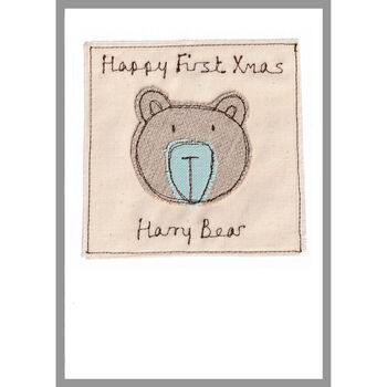 Personalised Bear 1st Or Any Birthday Card For Boy, 6 of 12