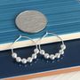 60th Birthday Silver Beads Earrings, thumbnail 3 of 5