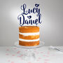 Personalised Love Birds Cake Topper, thumbnail 2 of 5