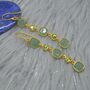 Peridot Green Jade Silver Dangle Earrings, thumbnail 8 of 8