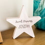 Personalised Sweet Dreams Wood Star New Baby Gift, thumbnail 3 of 5