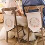 Personalised Set Of Two Wildflower Wedding Chair Hangings, thumbnail 1 of 3
