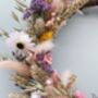 Colourful Spring Dried Flower Wreath, thumbnail 3 of 6