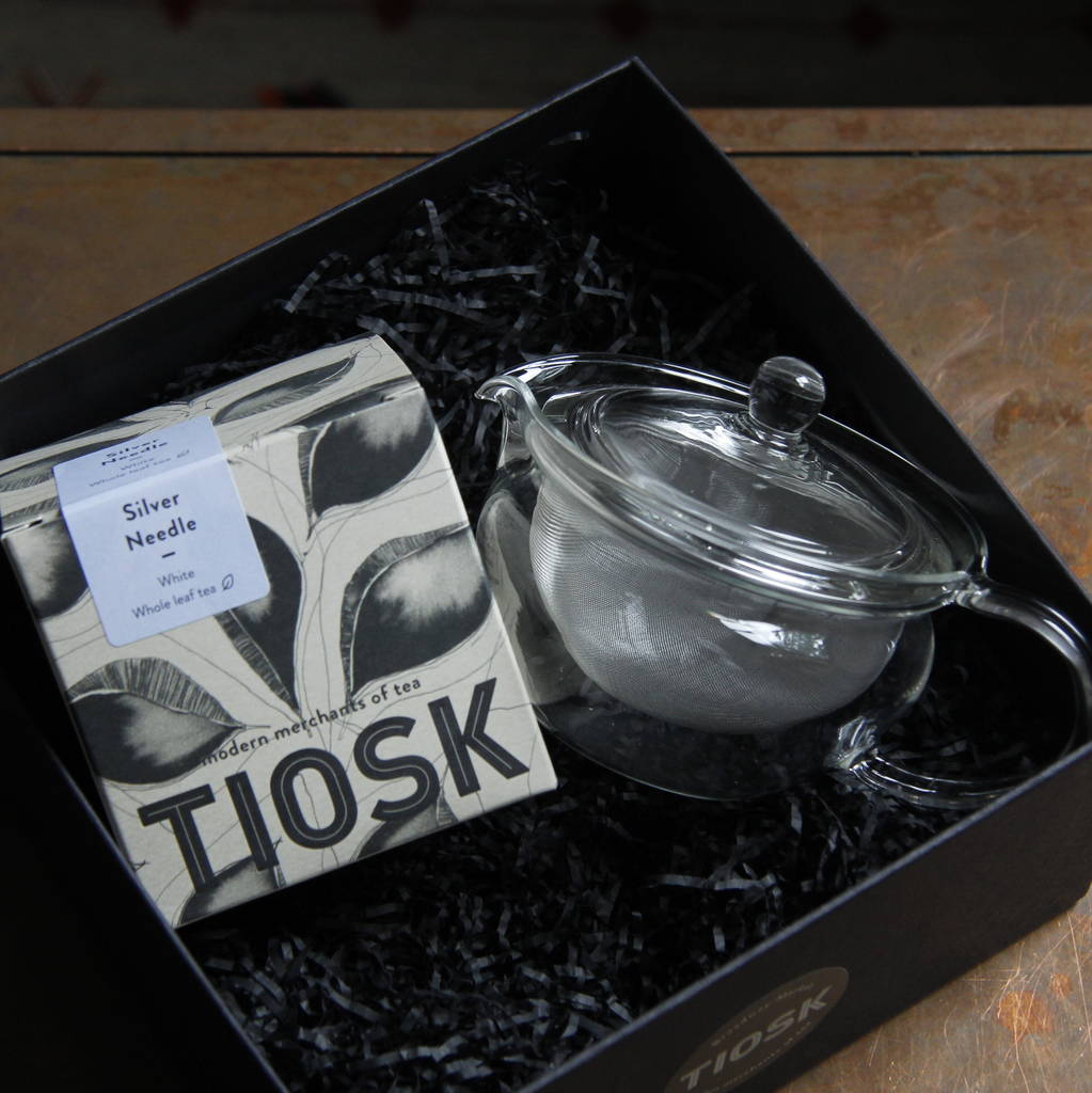 Glass Teapot + Loose Leaf Tea Gift Set By Tiosk