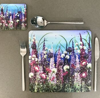 Blue Delphiniums Placemats, 2 of 7