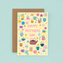 Classic Mother's Day Card Cups Of Tea Pattern, thumbnail 2 of 3