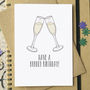 Funny Prosecco Birthday Card, thumbnail 1 of 2
