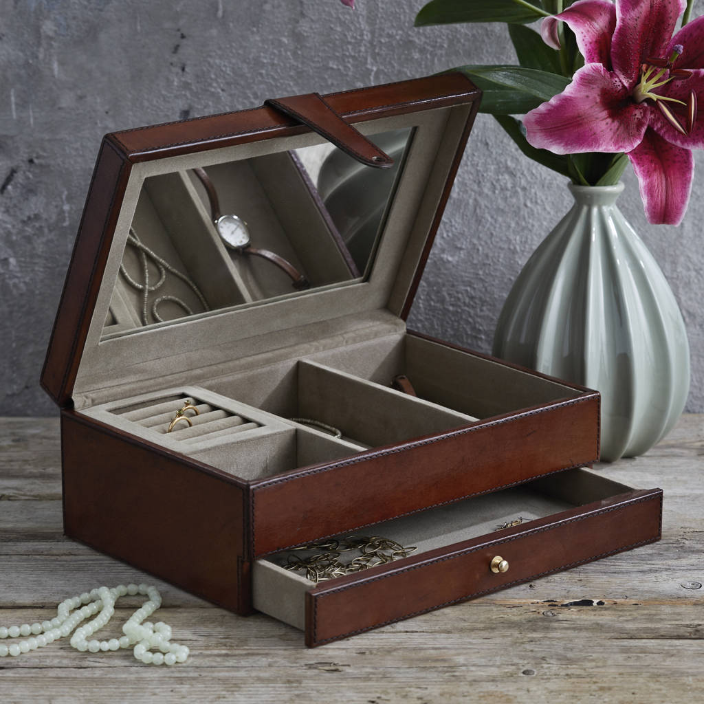 Leather Jewellery Box By Life of Riley