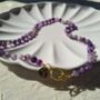 Amethyst And Agate Zodiac Crystal Necklace, thumbnail 6 of 10