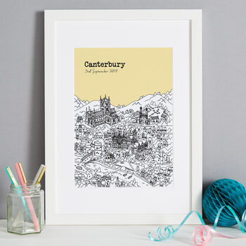 Personalised Canterbury Print, 7 of 8