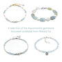 Aquamarine Gemstone And Sterling Silver Bracelet, March Birthstone Jewellery, thumbnail 4 of 7