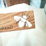 Personalised Oak Bookmark Bee And Honeycomb, thumbnail 2 of 2