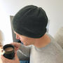 Mens Knitted Winter Slouch Hat, thumbnail 1 of 6