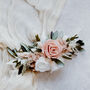 Rose Preserved Flower Wedding Bridal Headpiece, thumbnail 3 of 4