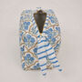 Handcrafted Block Print Quilted Makeup Bag, thumbnail 6 of 7