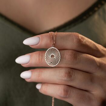 Harmony Flow Wave Sun Necklace, 3 of 11