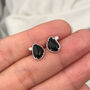 Sterling Silver Gemstone Stud Earrings, thumbnail 2 of 5