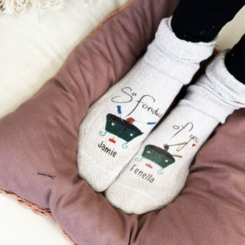 Personalised Fondue You Snug Socks, 5 of 6