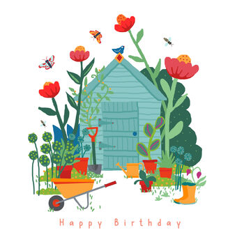 Garden Shed Birthday Card, 3 of 3