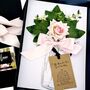 Personalised 40th Birthday Card For Her – Luxury Blush Pink Rose, Handmade 3D Scented Card, thumbnail 11 of 11
