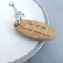 Favourite Person Personalised Wooden Keyring, thumbnail 2 of 5
