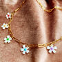 Colour Pop Pearl Daisy Chain Necklace, thumbnail 3 of 6