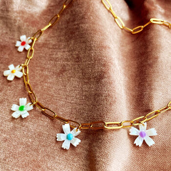 Colour Pop Pearl Daisy Chain Necklace, 3 of 6