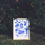 Scenes Of Amalfi Coast, Italy Blue Tile Inspired Travel Print, thumbnail 3 of 11